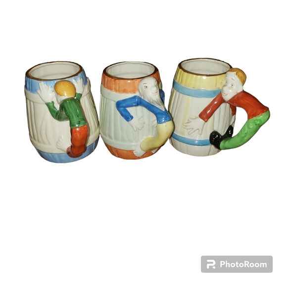 Vintage Occupied Japan Hillbillies Mugs 3 - Picture 2 of 9